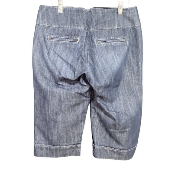 Riders by Lee Capri Jeans Long Denim Shorts Jr Sz 5/6 Lightweight Dark Blue - Picture 3 of 5